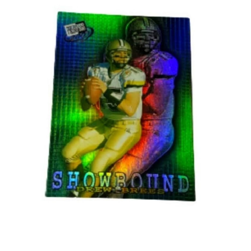 2001 Presspass Drew Brees NFL Foil Insert Trading Card #SB 1/12